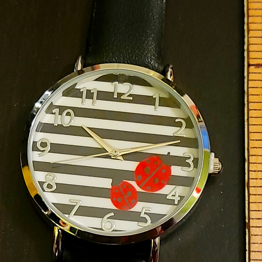 Lucy Lady Watch with Ladybugs